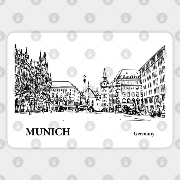 Munich Germany Magnet by Lakeric